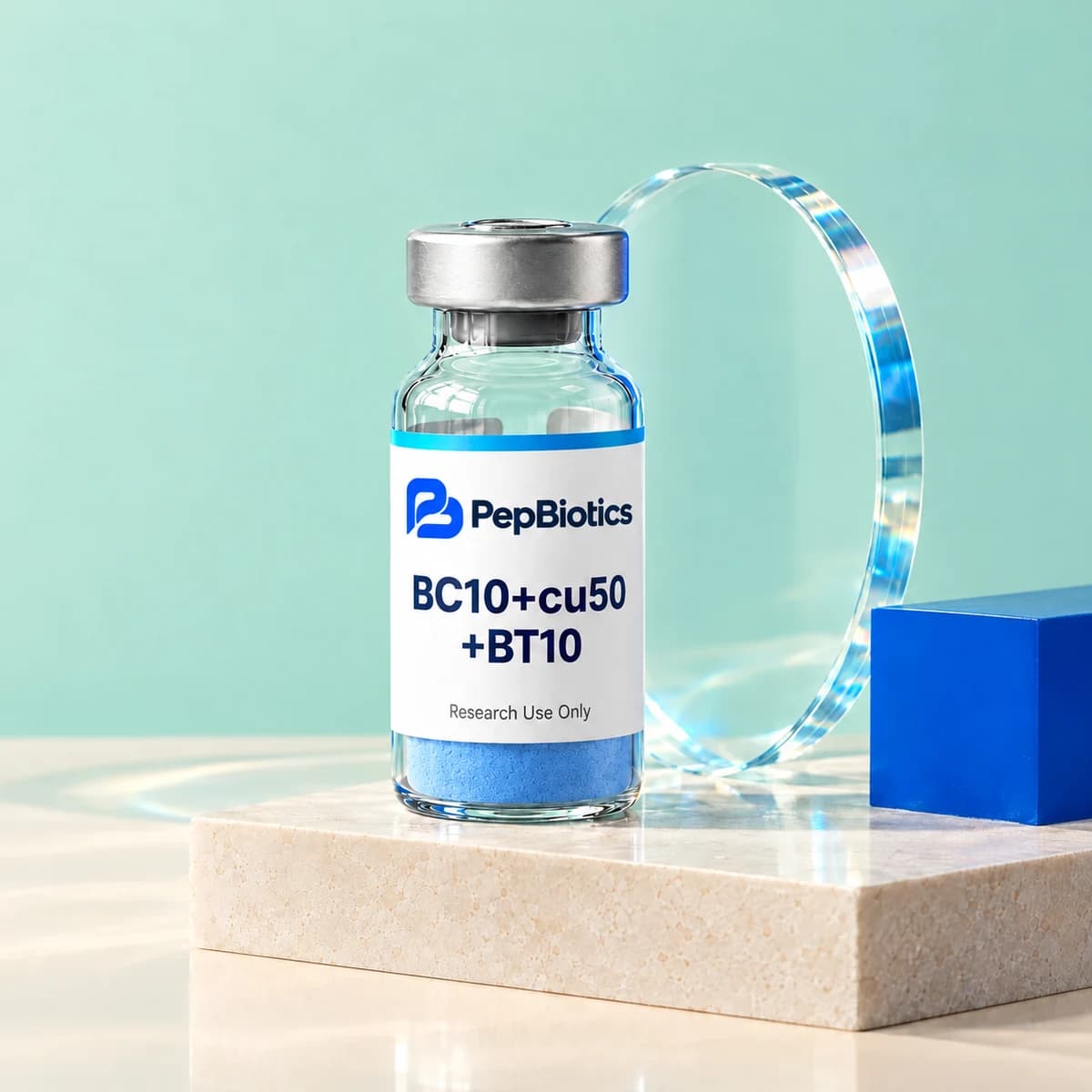 Illustrative PepBiotics BC10+cu50 +BT10 mint studio artwork