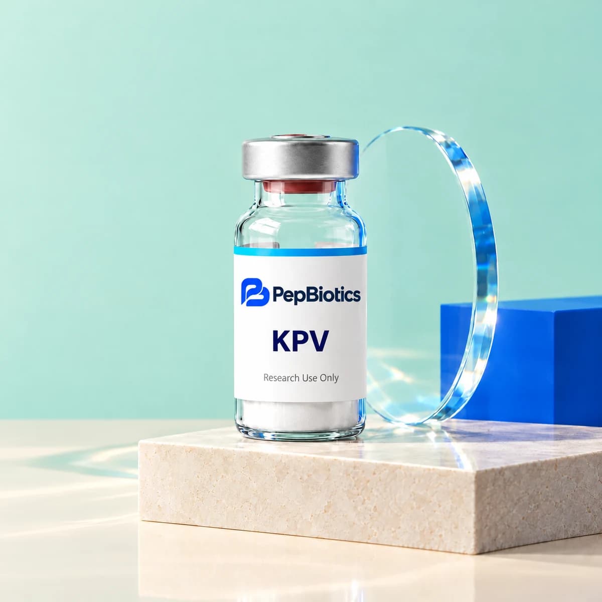 Illustrative PepBiotics KPV mint studio artwork